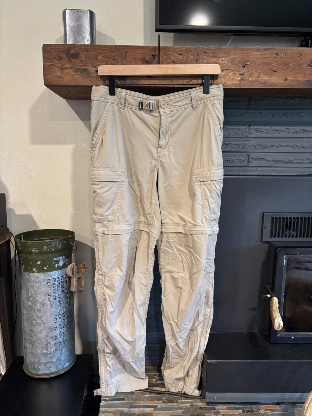 Light Cream REI Cargo Hiking Pants